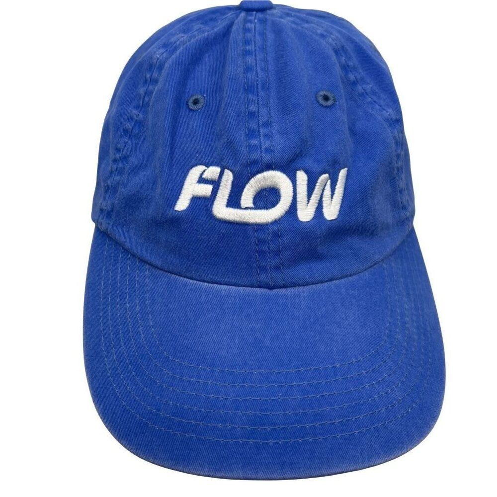 Port Authority UNISEX Baseball Cap Hat Blue‎ White Flow Strapback 6 Panel One SZ